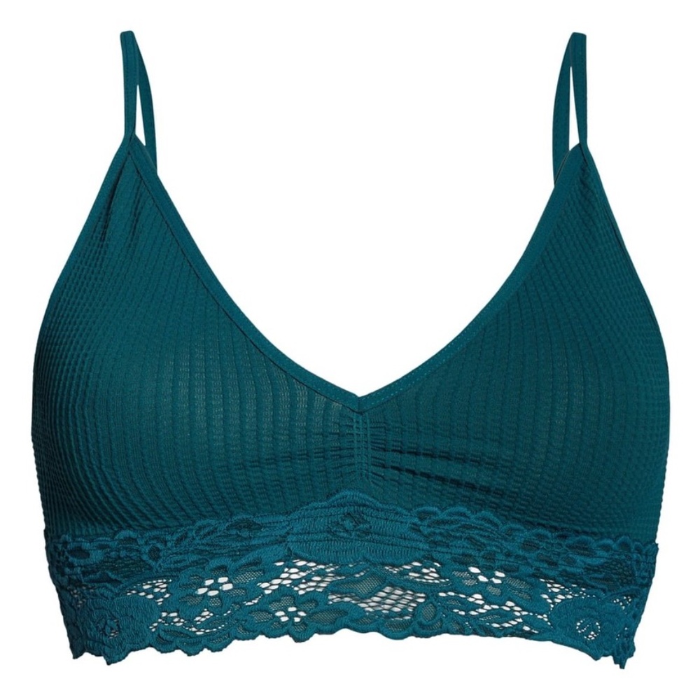 Free People Stevie Lace Trim Jewel Bralette NWT - Picture 3 of 4